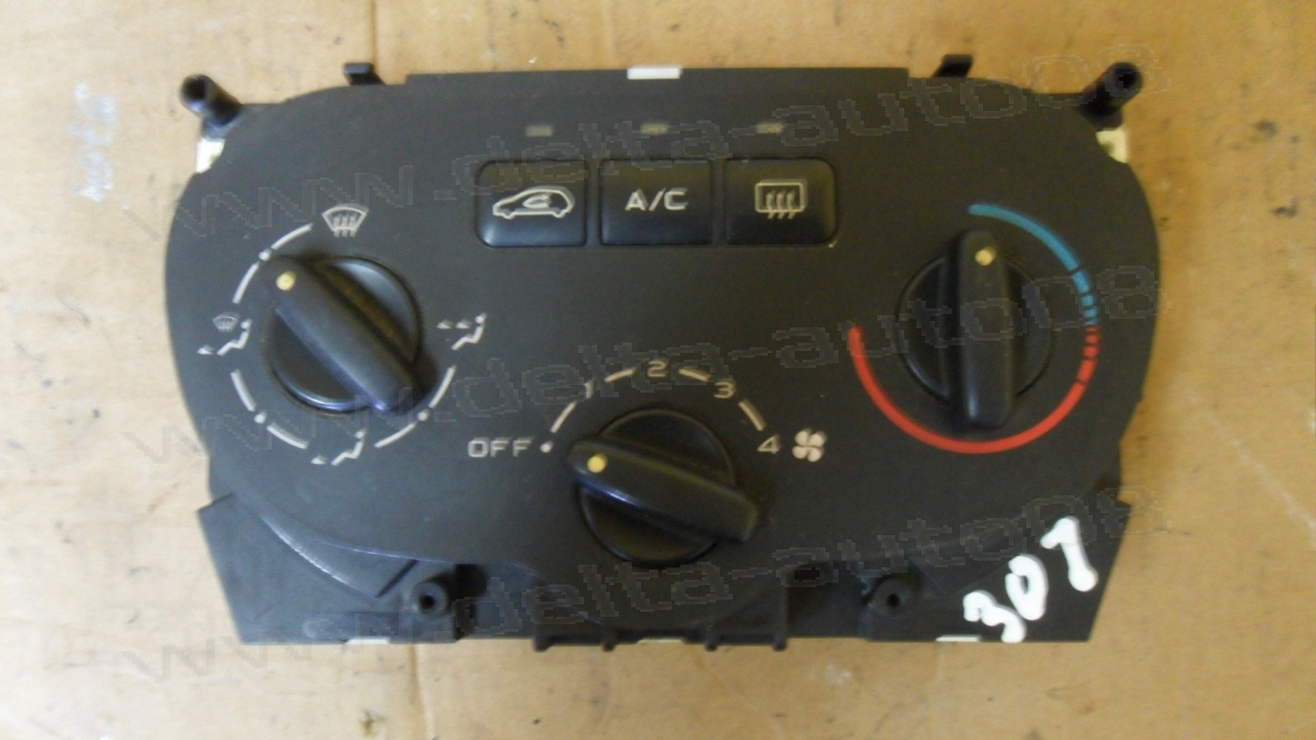 Панел контрол климатик за Peugeot 307, 2000-2008г., 5 932 400 00, 593240000, 1848819141