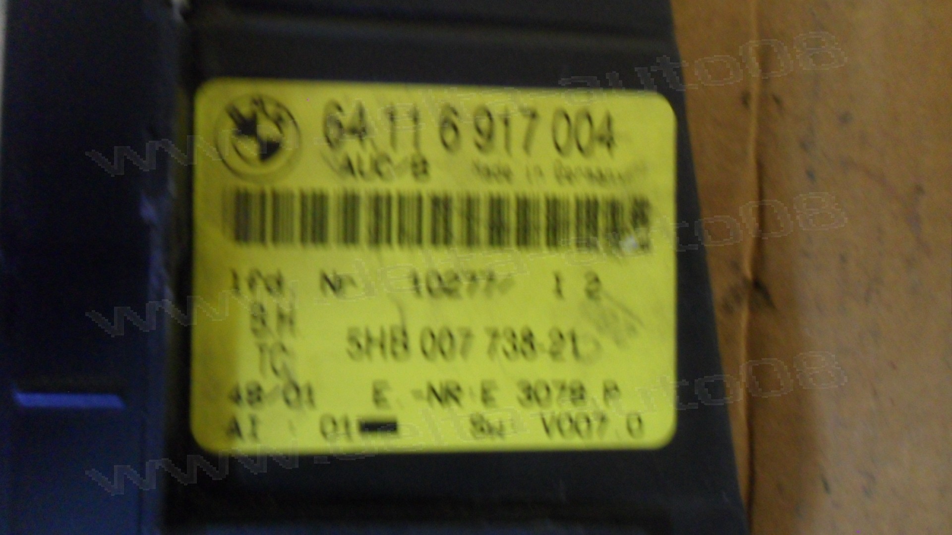 Панел контрол климатик за BMW E46, 1999-2006г., 64.11 6 917 004, 64116917004, 64.116917004, 5HB 007 738-21, 5HB00773821 