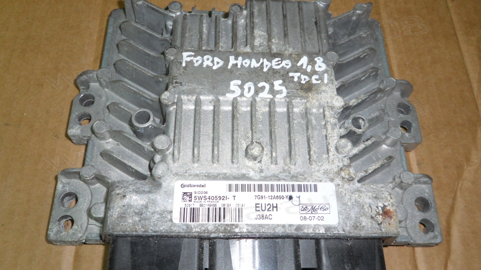 Компютър двигател за Ford Mondeo 1.8 TDCi SID206, 5WS40592I-T, 5WS40592IT, 7G91-12A650-YH, 7G9112A650YH