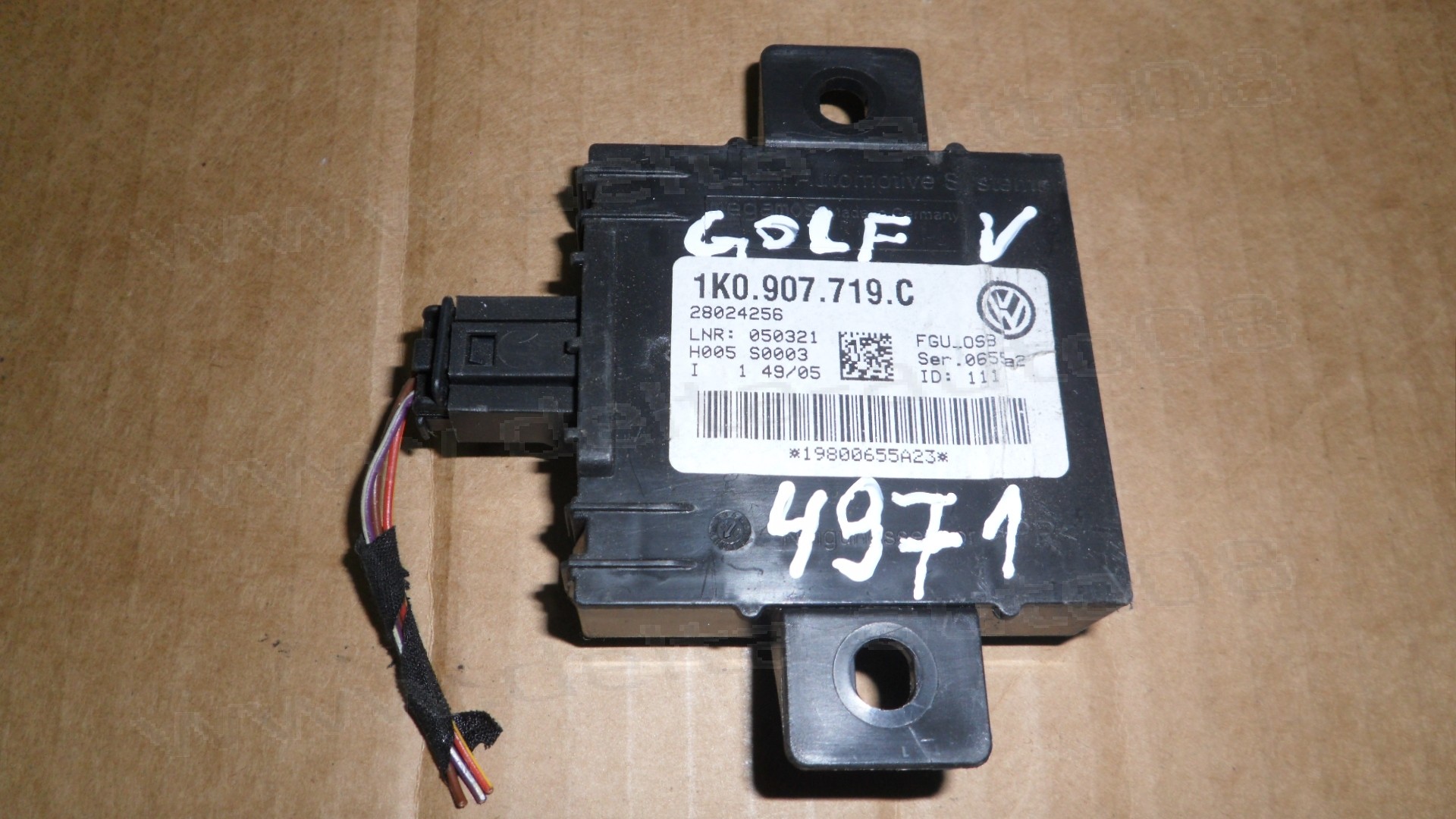 Контрол модул аларма за VW Golf V, Audi A3  1K0.907.719.C, 1K0907719C, 28024256, 1K0 907 719 C