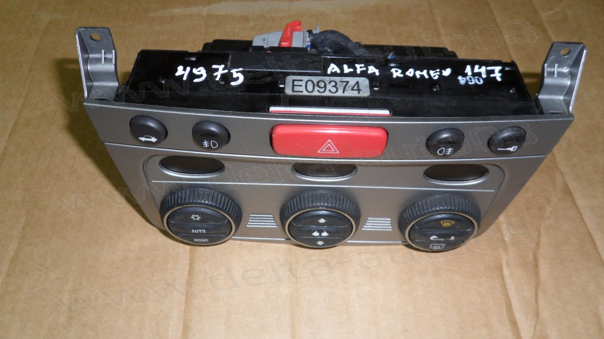Панел контрол климатик за Alfa Romeo 147, 2000-2004г., Е09374, FTC52492079, 01560513730
