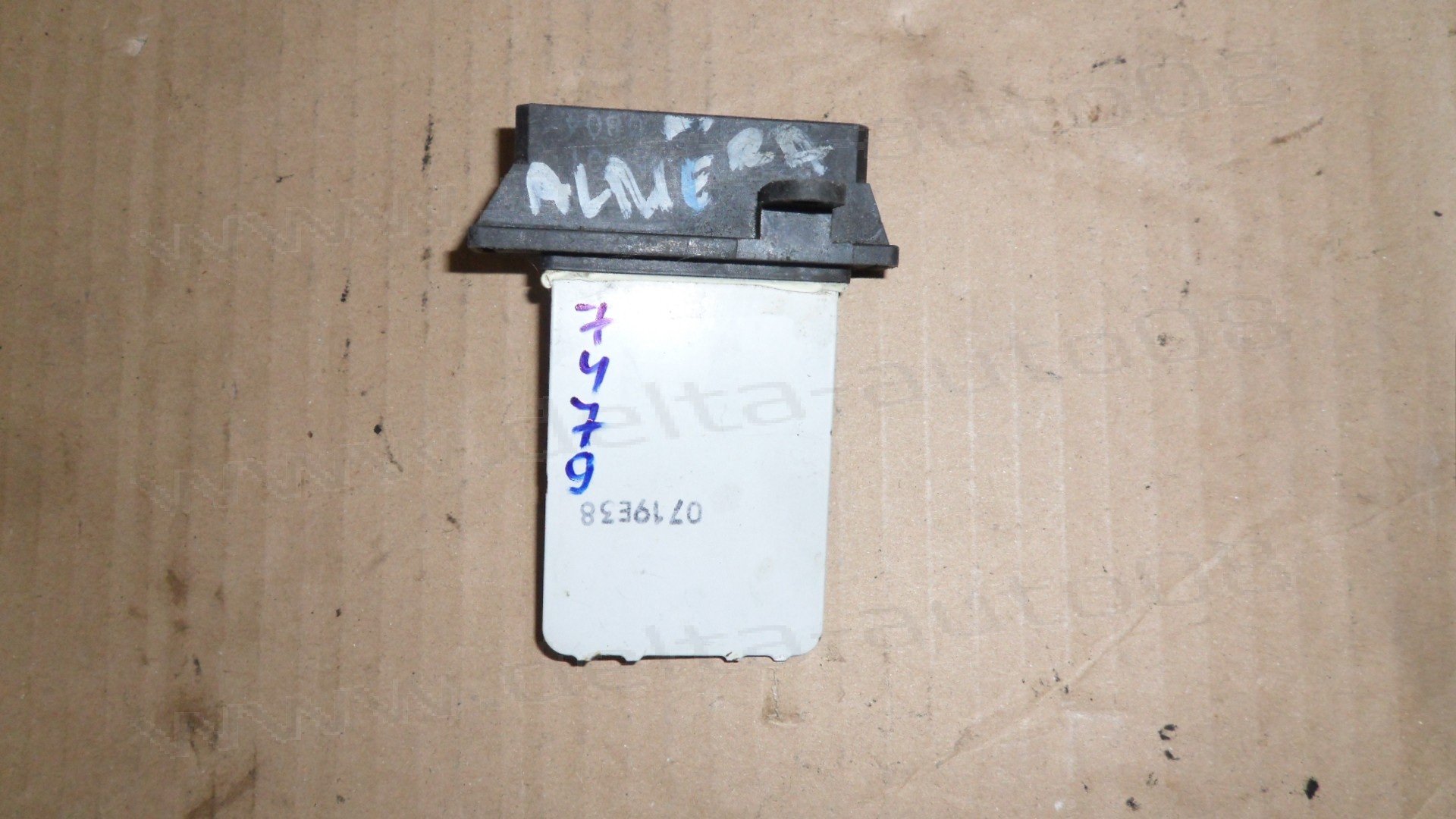 Реостат, Nissan Almera N16, Almera Tino, 2.2 DCI, 2000-2006г., 0719E38, 27150 4M401, 271504M401, HM637040B 
