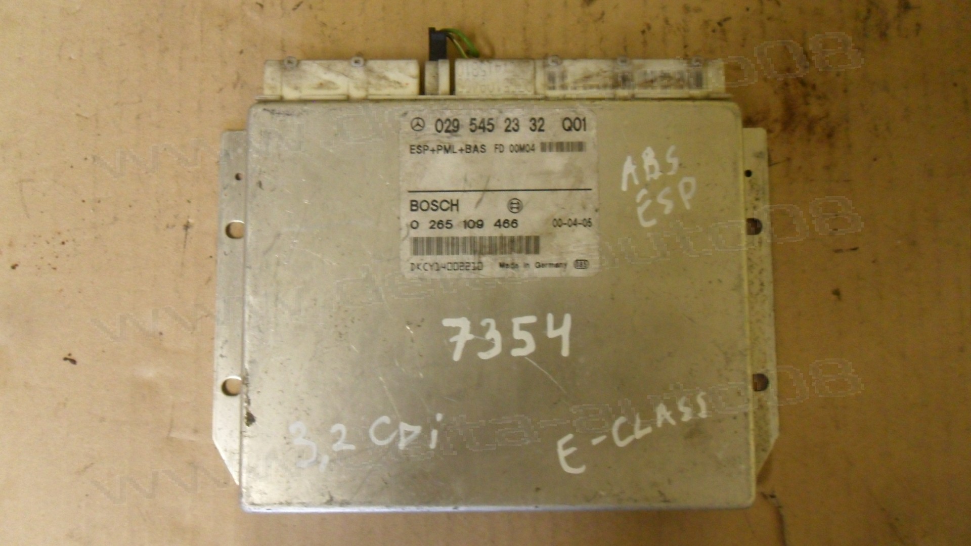 Компютър ABS, ESP+PML+BAS модул за Mercedes E-Class, 3.2 CDI, 029 545 23 32 Q01, 0295452332Q01, 0 265 109 466, 0265109466