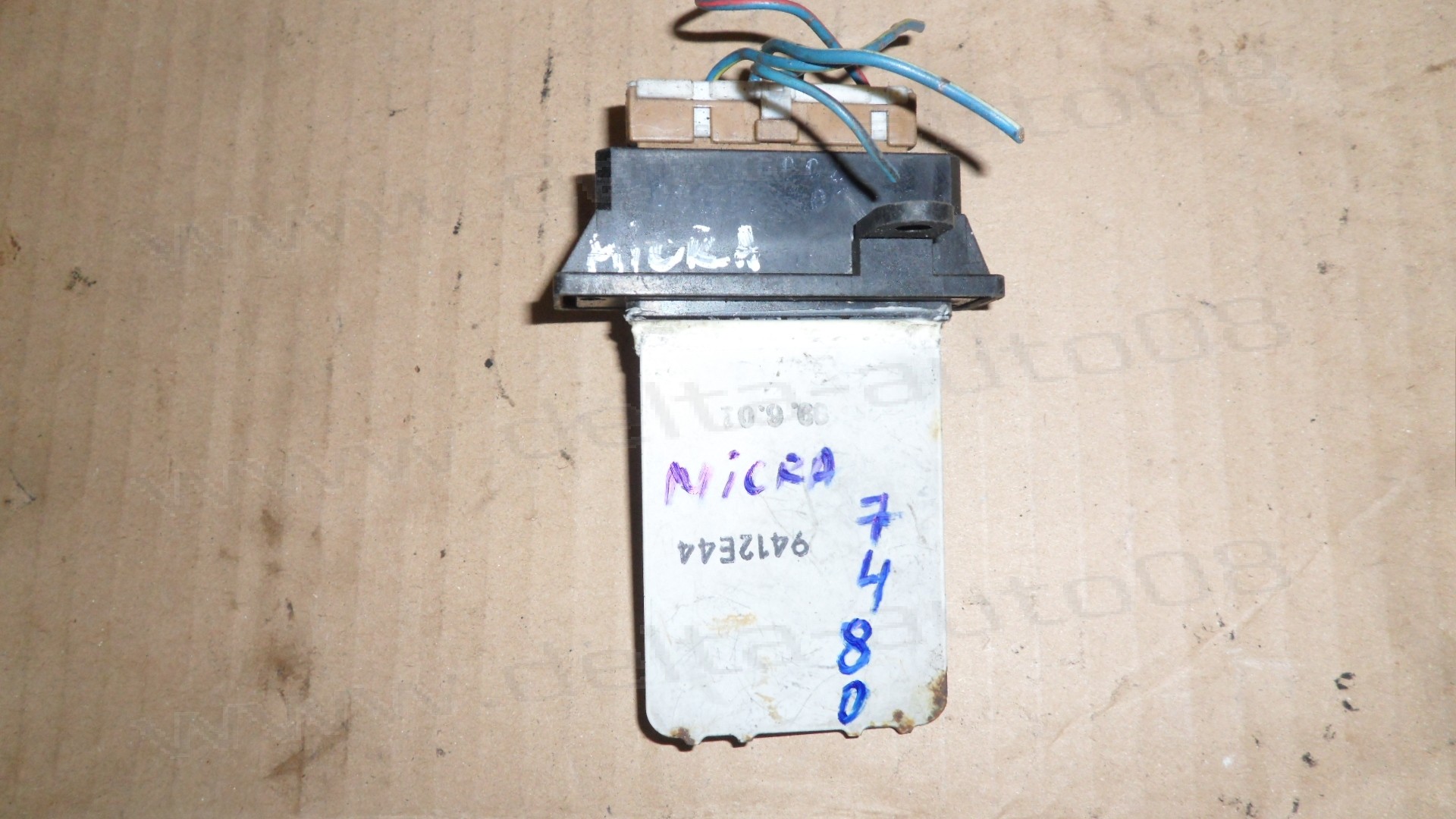 Реостат, Nissan Micra, 1.0, 1997-2003г., 9412E44, 27150 41B05, 2715041B05 