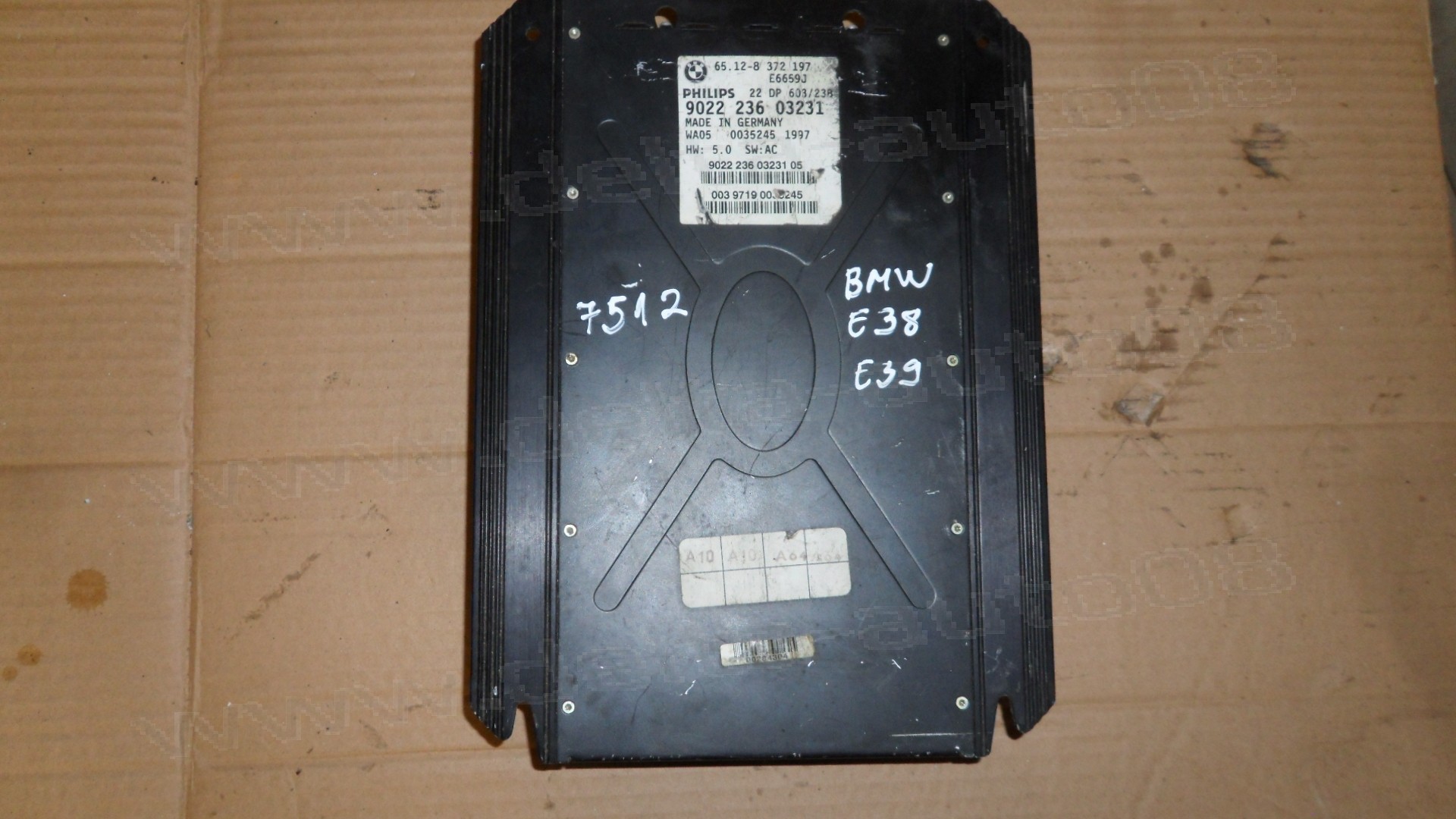 Усилвател за BMW E38, E39, 1996-2003г., 65.12-8 372 197, 65.12-8372197, 9022 236 03231, 902223603231