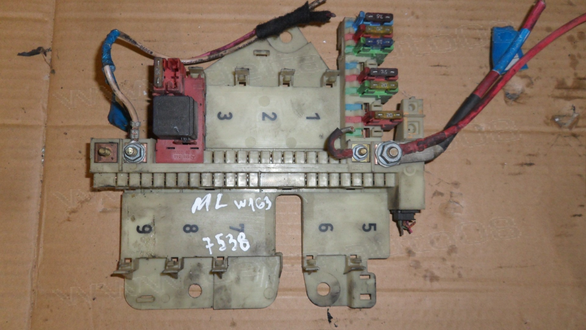 Бушонно табло за Mercedes M-Mclass, ML, W163, 1998-2005г., 08200201, 163 545 03 05, 1635450305