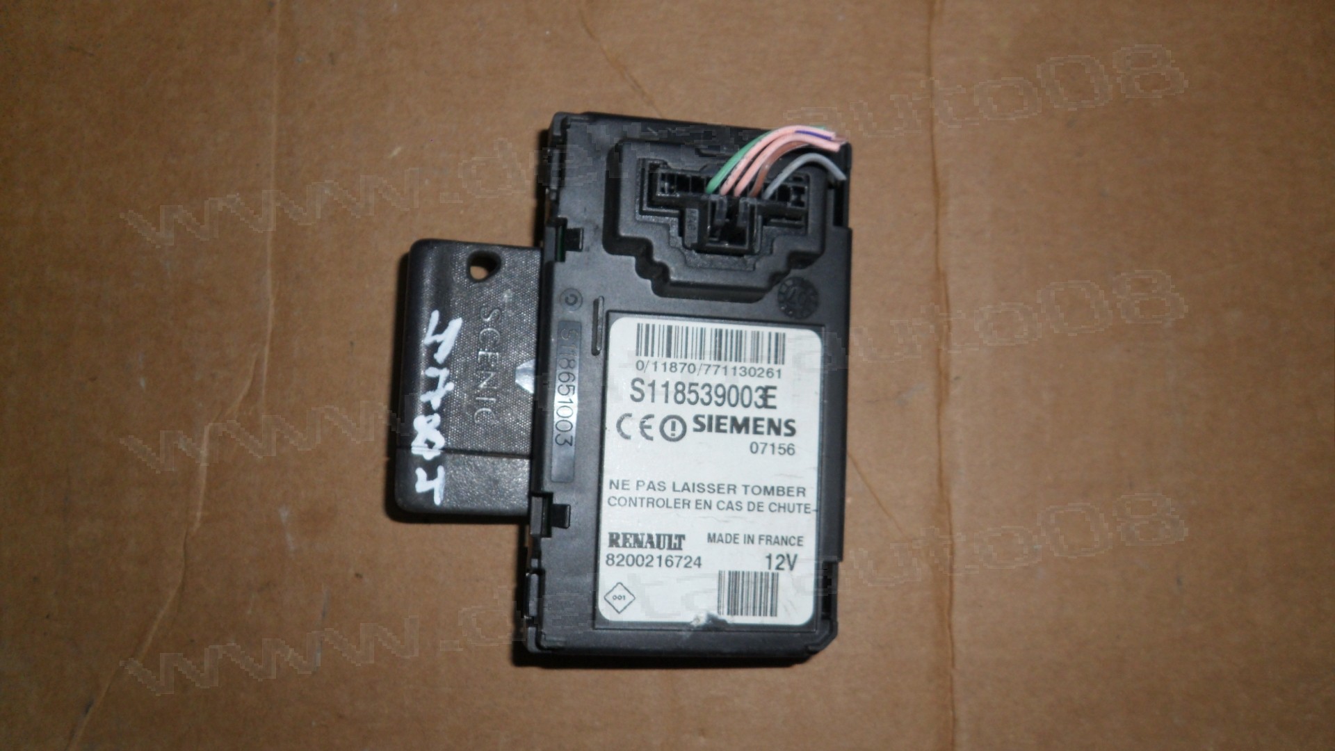 Карта ключ, четец за Renault Scenic II, Megane II  2002-2011г.,  S118539003E, 8200216724