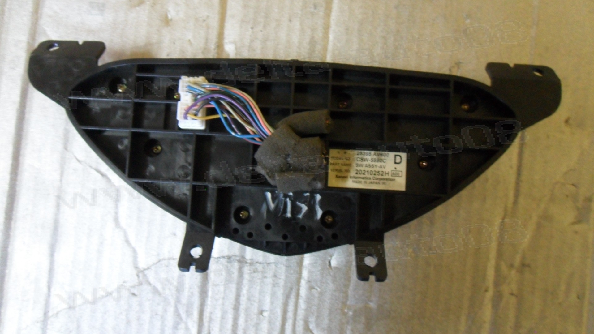 Панел контрол климатик за Nissan Primera P12, 2002-2007г., SW ASSY-AV, SWASSY-AV, SWASSYAV, CSW-5880C, CSW5880C, 28395-AV600, 28395AV600, 28395 AV600