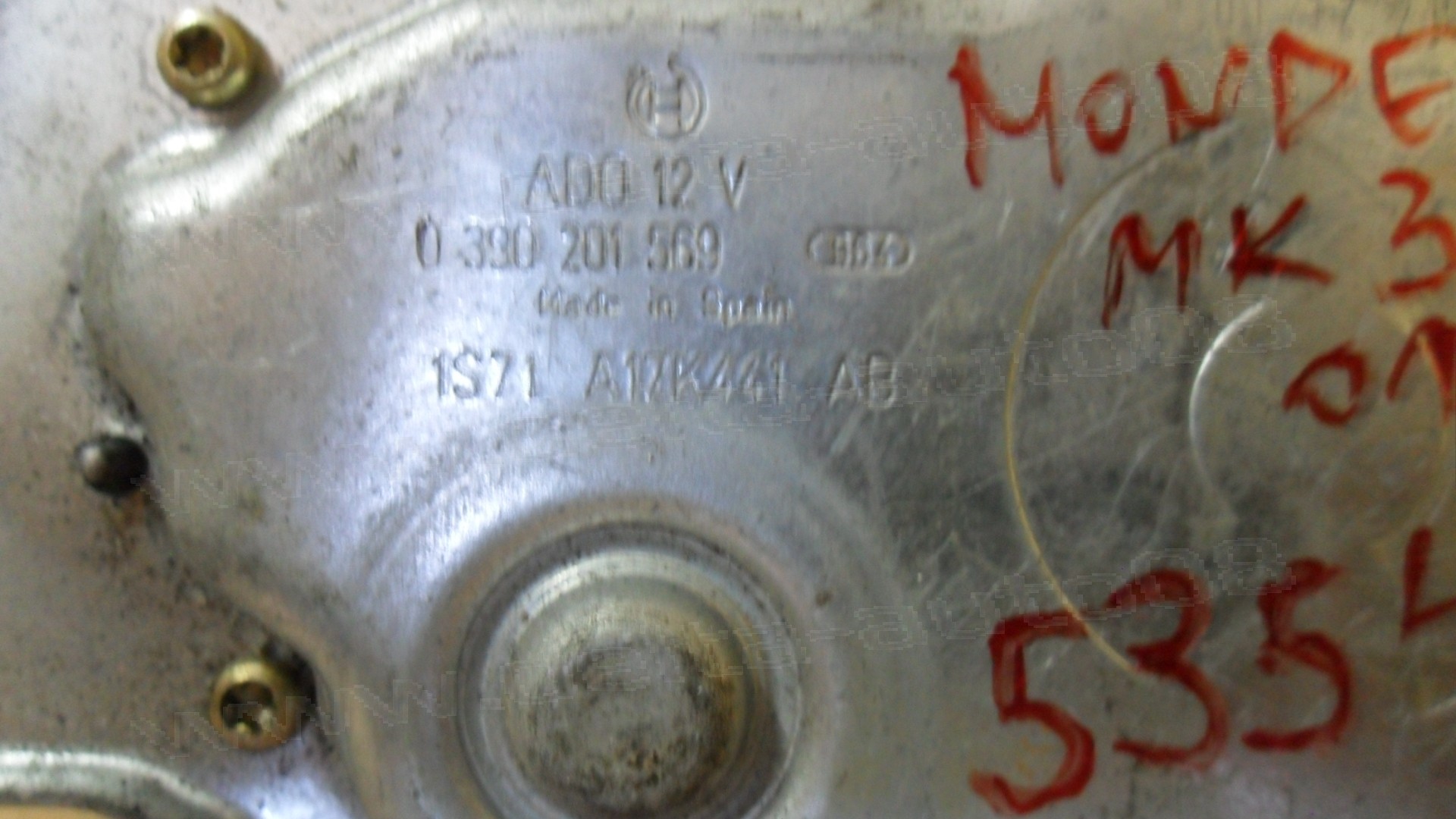 Мотор задна чистачка за Ford Mondeo MK3, 2001 - 2007г., 0 390 201 569, 0390201569, 1S71 A17K441 AB, 1S71A17K441AB 