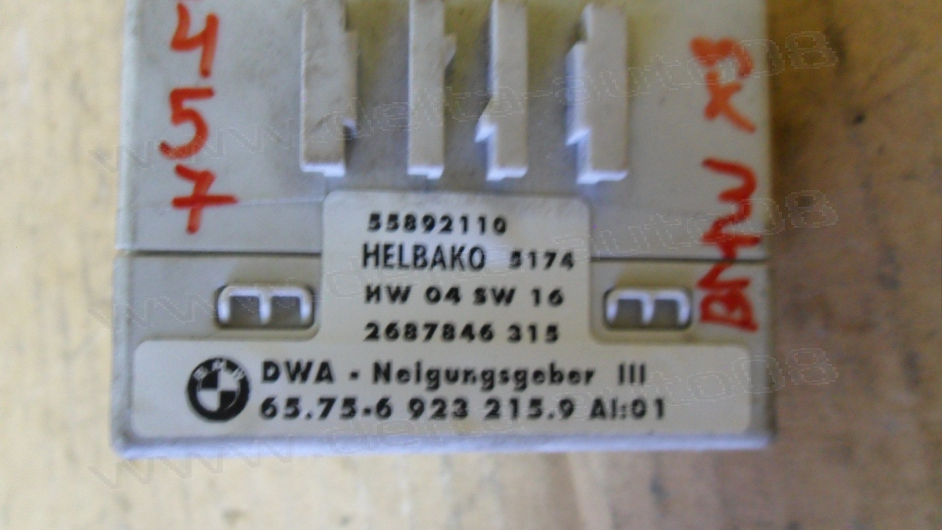 Модул, сензор аларма за BMW  3, 1998 - 2005г., 55892110, HW 04 SW 16, HW04SW16, 65.75-6 923 215. 9, 657569232159