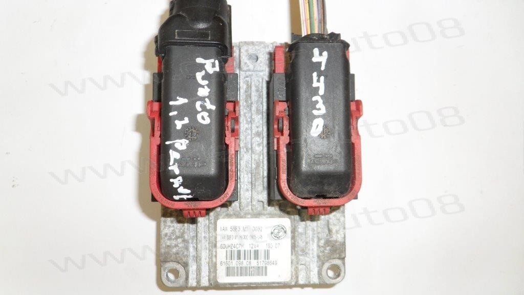 Компютър двигател за Fiat Punto, 1.2 Petrol, 2005-2006г., IAW 5SF3.M1, 5SF3.M1, SF3M1, 61601.098.08, 6160109808, 51798649