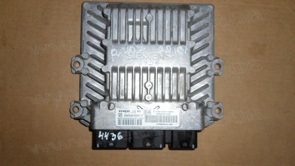 Компютър двигател за Peugeot 407 2.0 HDi  5WS40167F-T, 5WS40167FT, HW9655041480, SW9656412980 
