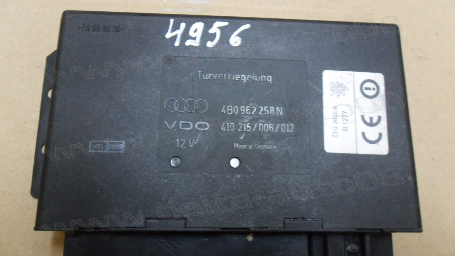 Комфорт контрол модул за Audi A6 1.9 PD 2003г., 4B0 962 285 N, 4B0962285N, 410 215/006/012, 410215006012